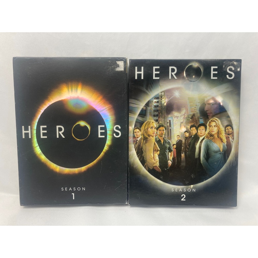 Heroes Seasons 1 & 2 DVD Complete TV Series Box Set NBC Sci-Fi Drama